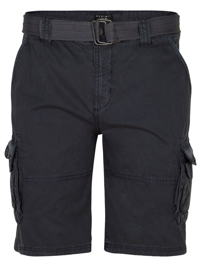 DENIMFY Cargo Shorts Herren mit Gürtel Regular Fit DFUlli