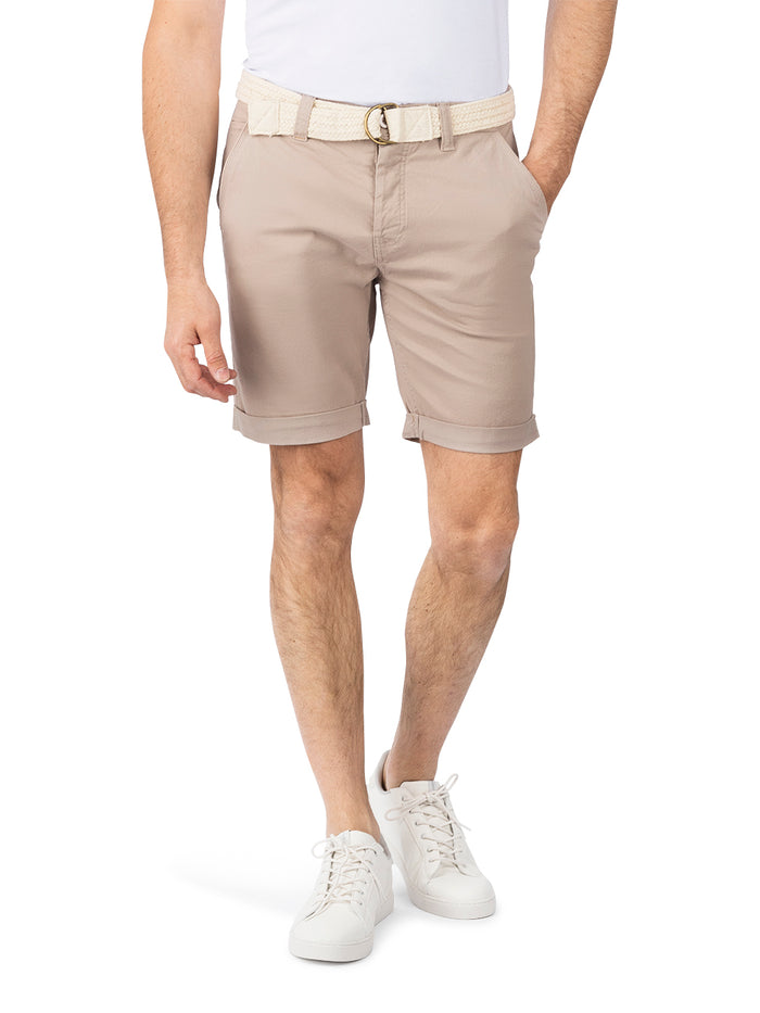 DENIMFY Chino Shorts Herren mit Gürtel Regular Fit DFLio