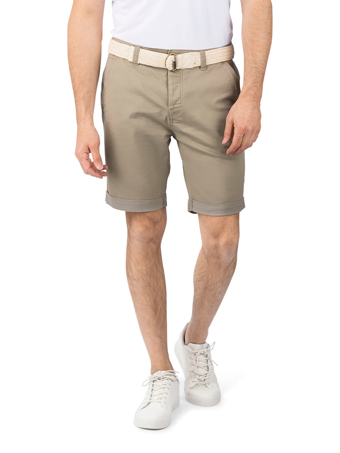 DENIMFY Chino Shorts Herren mit Gürtel Regular Fit DFLio