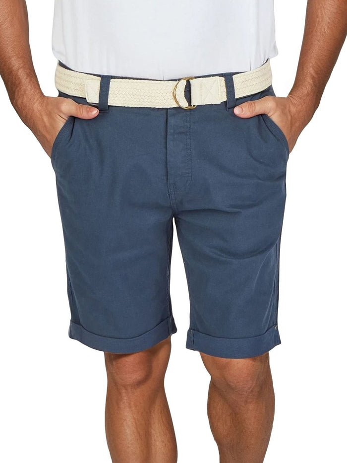 DENIMFY Chino Shorts Herren mit Gürtel Regular Fit DFLio