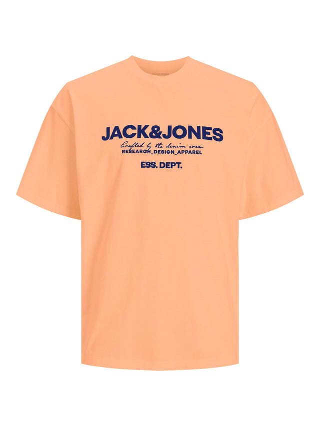 Jack & Jones Herren Rundhals T-Shirt JJGALE - Relaxed Fit