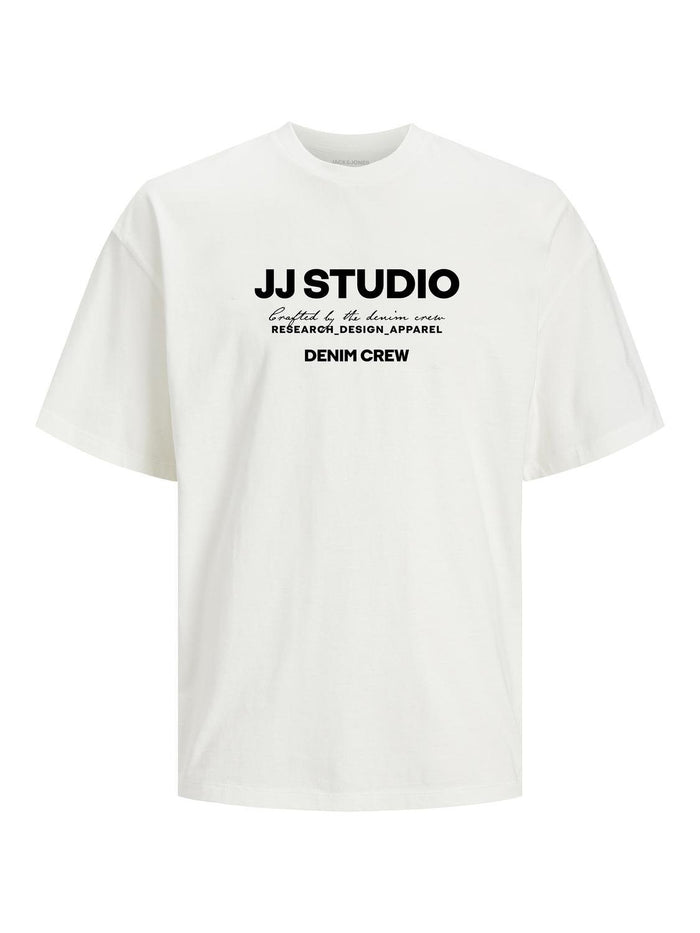 Jack & Jones Herren Rundhals T-Shirt JJGALE - Relaxed Fit