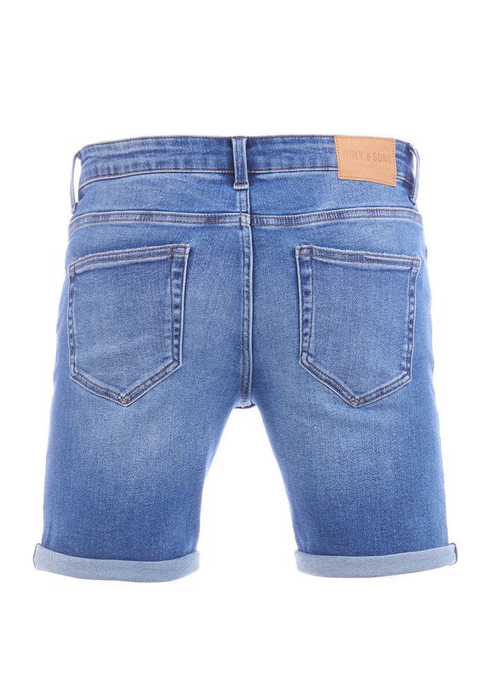 Only & Sons Jeans Shorts Herren ONSPLY Regular Fit 2er Pack