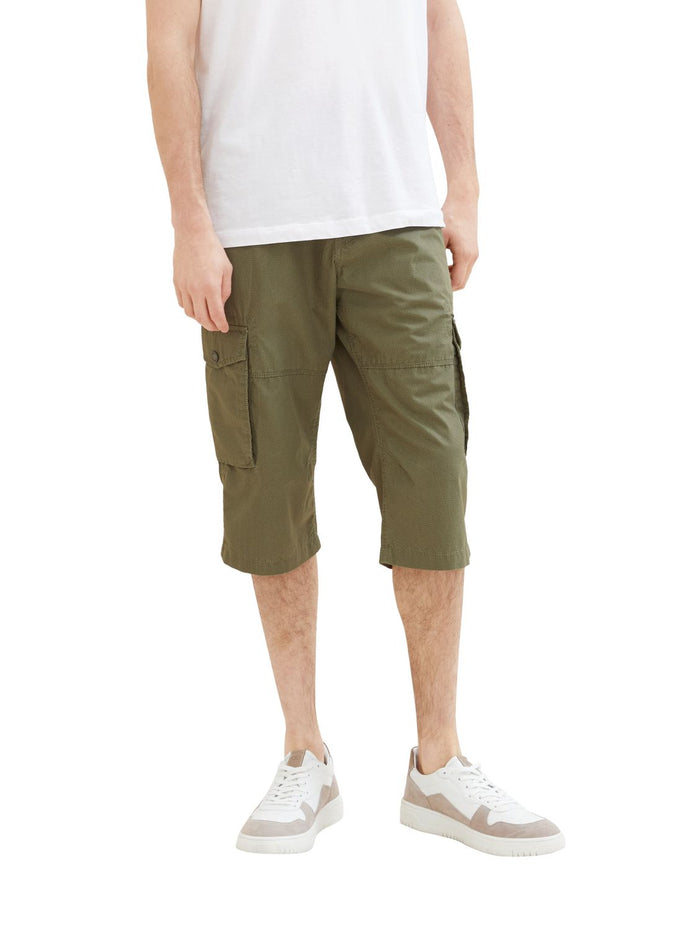 Tom Tailor Herren Bermuda Short PRINTED MAX OVERKNEE - Relaxed Fit