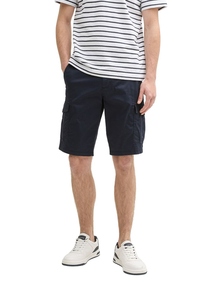 Tom Tailor Herren Cargo Short REGULAR PRINTED CARGO SHORTS - Mid Waist Regular Fit