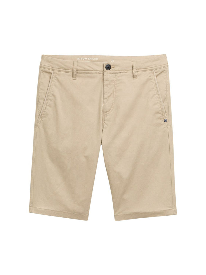 Tom Tailor Herren Short SLIM PRINTED CHINO SHORTS  - Mid Waist Slim Fit