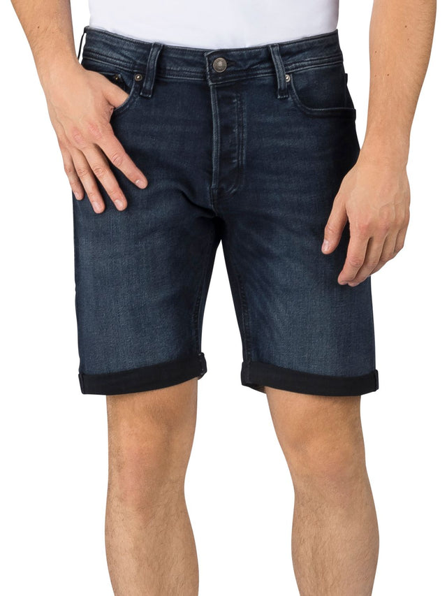 Jack & Jones Jeans Shorts Herren Stretch Kurz Regular Fit JJRICK