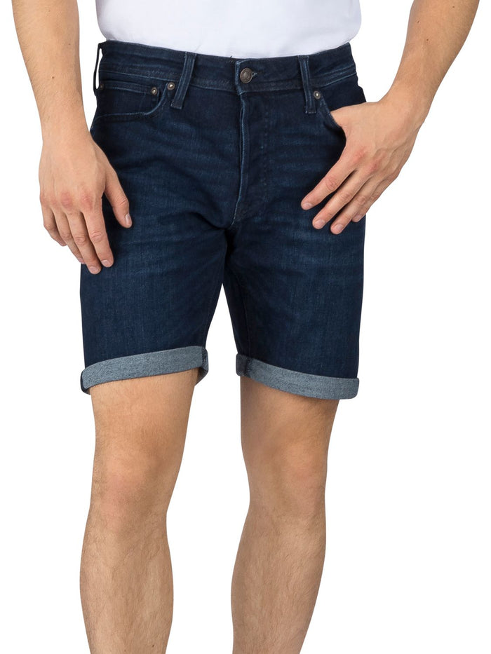 Jack & Jones Jeans Shorts Herren Stretch Kurz Regular Fit JJIRICK