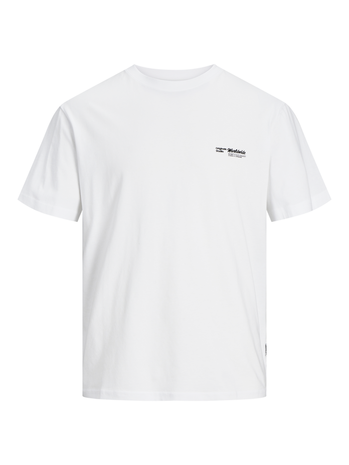 Jack & Jones Herren Rundhals T-Shirt JORSEQUOIA GRAPHIC BACK - Relaxed Fit