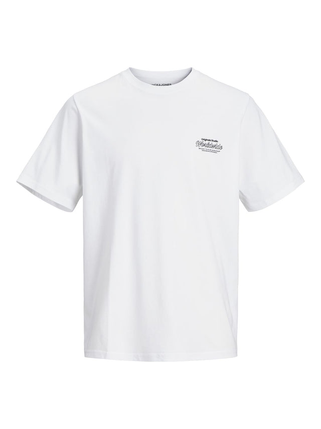 Jack & Jones Herren Rundhals T-Shirt JORSEQUOIA BACK - Relaxed Fit