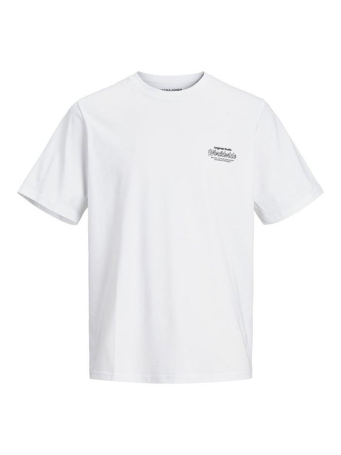 Jack & Jones Herren Rundhals T-Shirt JORSEQUOIA BACK - Relaxed Fit