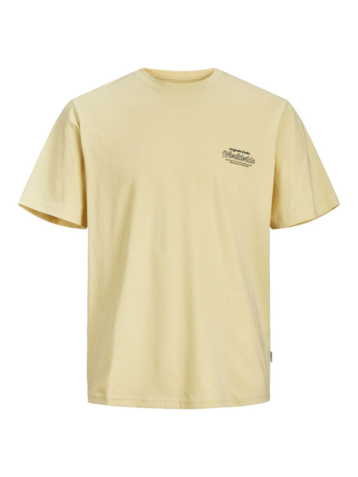 Jack & Jones Herren Rundhals T-Shirt JORSEQUOIA BACK - Relaxed Fit