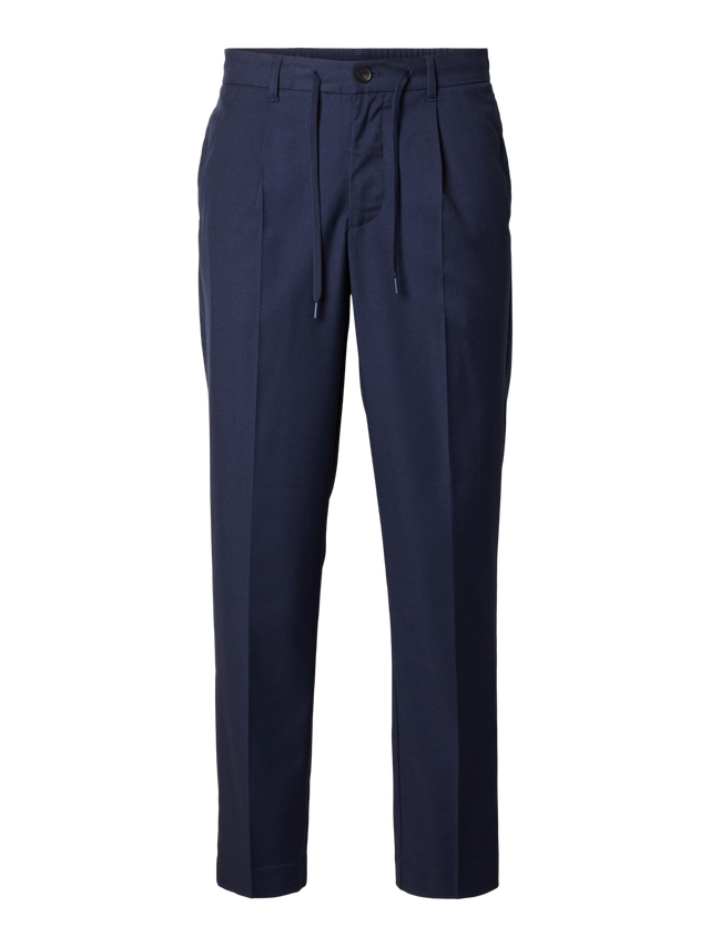Selected Homme Herren Hose SLH190-REG TAPERED LEROY PLEAT - Regular Tapered Fit