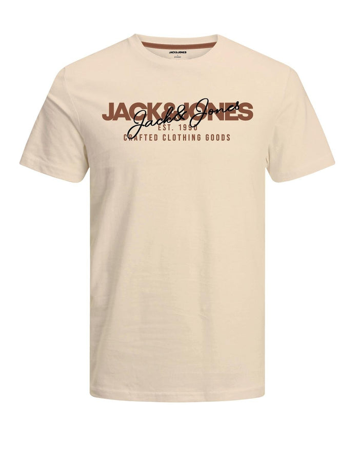 Jack & Jones Herren Rundhals T-Shirt JJALVIS - Regular Fit