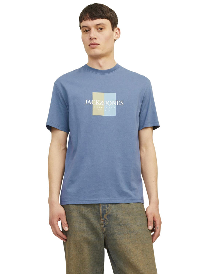 Jack & Jones Herren Rundhals T-Shirt JORFREDERIKSBERG - Relaxed Fit