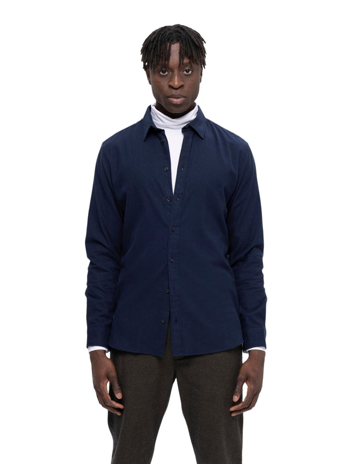Selected Homme Herren Freizeithemd SLHSLIMOWEN-FLANNEL - Slim Fit