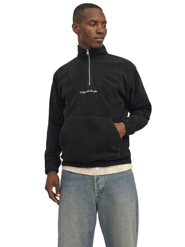 Jack & Jones Herren Highneck Pullover JORVESTERBRO FLEECE - Relaxed Fit