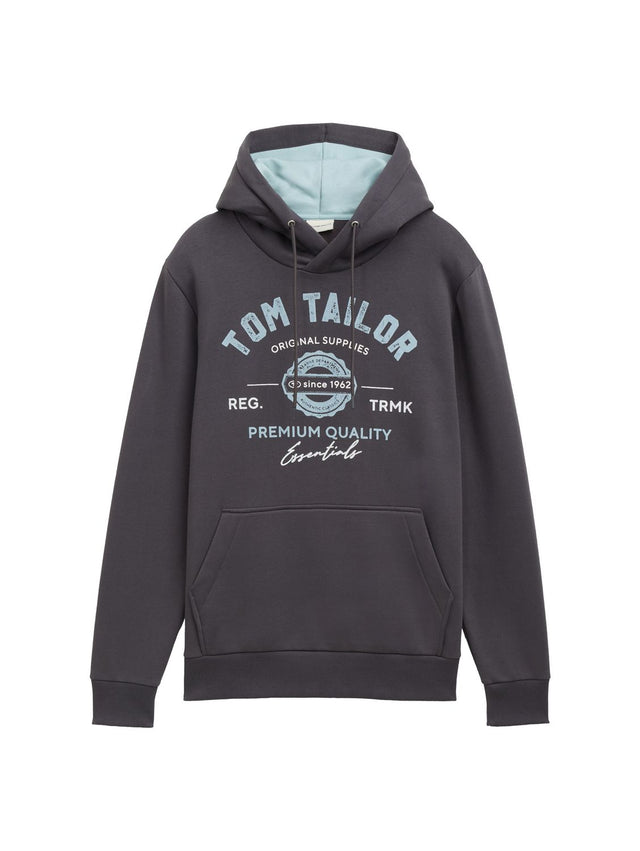 Tom Tailor Herren Kapuzenpullover PRINT - Regular Fit