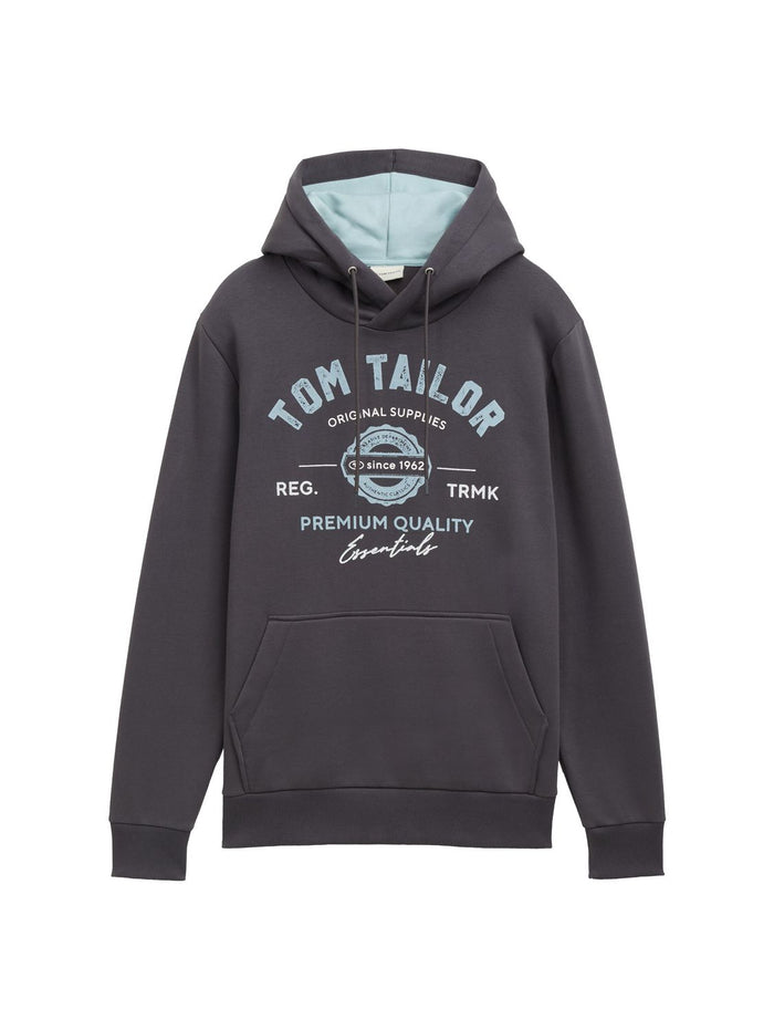 Tom Tailor Herren Kapuzenpullover PRINT - Regular Fit