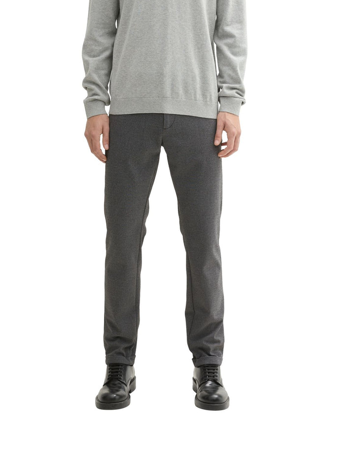Tom Tailor Herren Chinohose JERSEY SLIM CHINO - Slim Fit