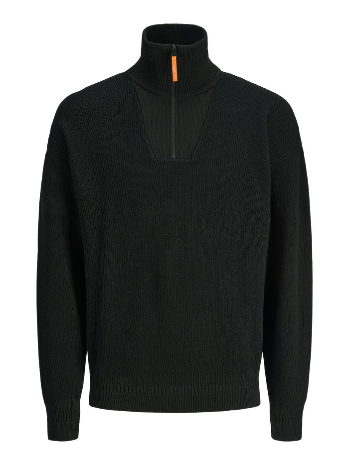 Jack & Jones Herren Highneck Pullover JCOOUTDOOR KNIT - Relaxed Fit