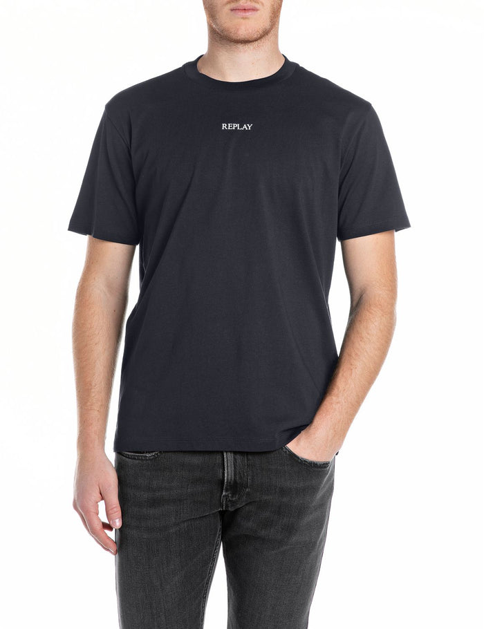 Replay Herren Rundhals T-Shirt BASIC JERSEY 30/1 Regular Fit
