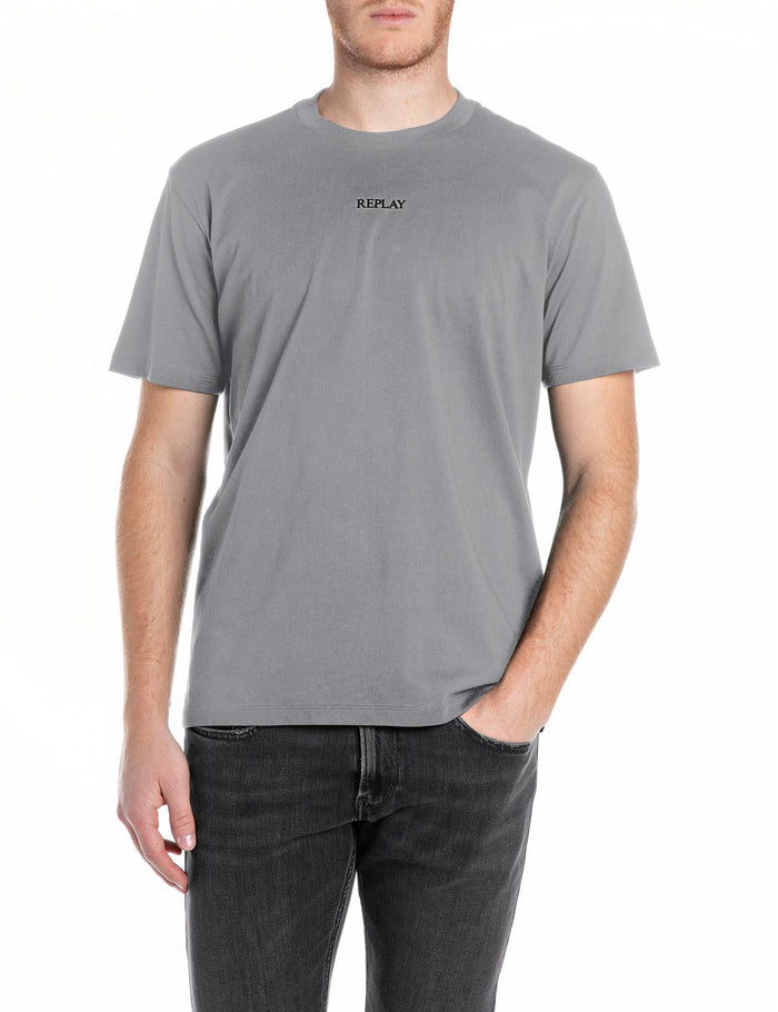 Replay Herren Rundhals T-Shirt BASIC JERSEY 30/1 Regular Fit