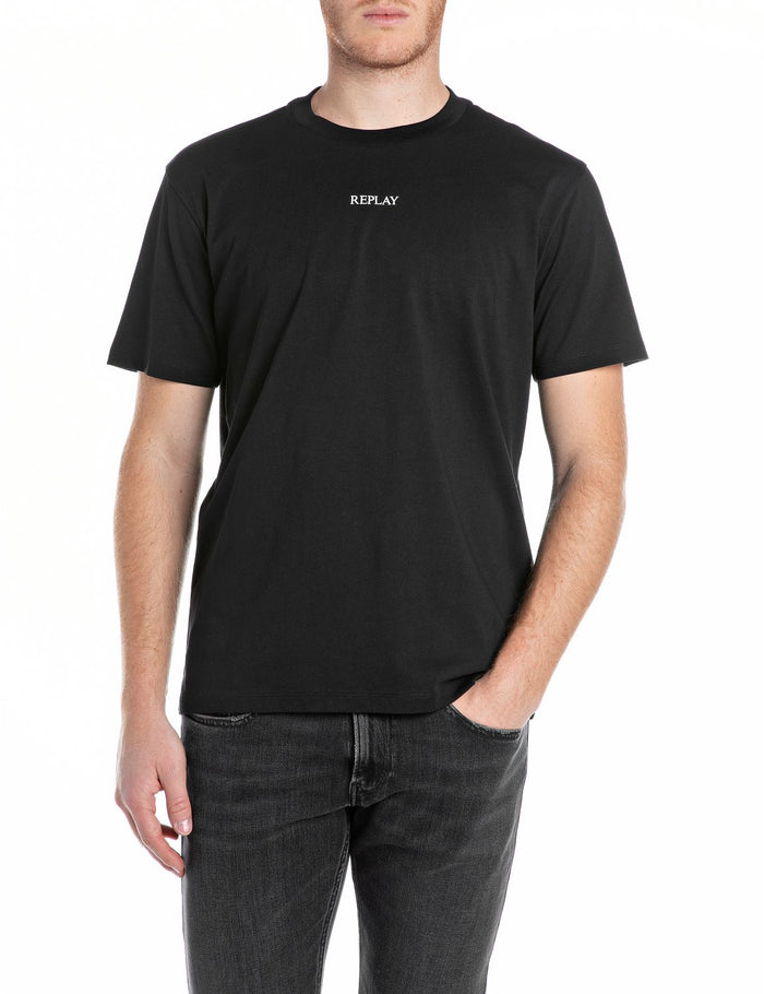 Replay Herren Rundhals T-Shirt BASIC JERSEY 30/1 Regular Fit
