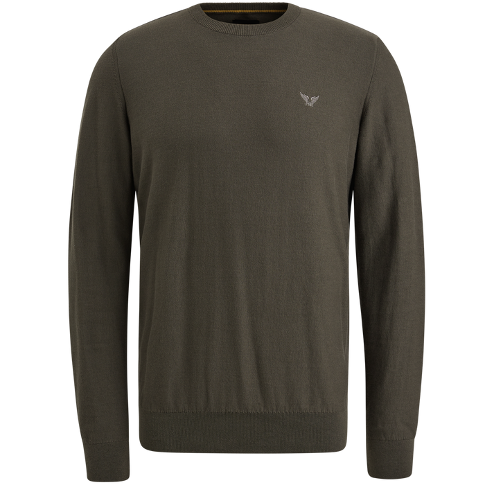 PME Legend Herren Rundhals Pullover R-NECK COTTON KNIT - Regular Fit