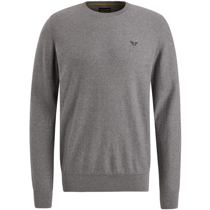 PME Legend Herren Rundhals Pullover R-NECK COTTON KNIT - Regular Fit
