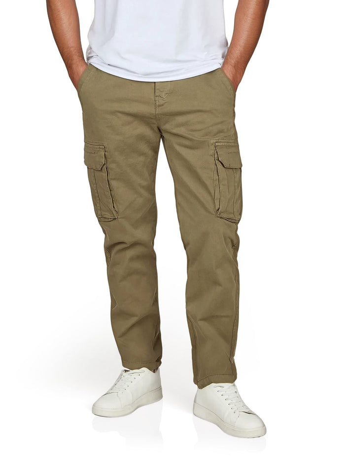 DENIMFY Cargohose Herren Stretch mit Gürtel DFLuke