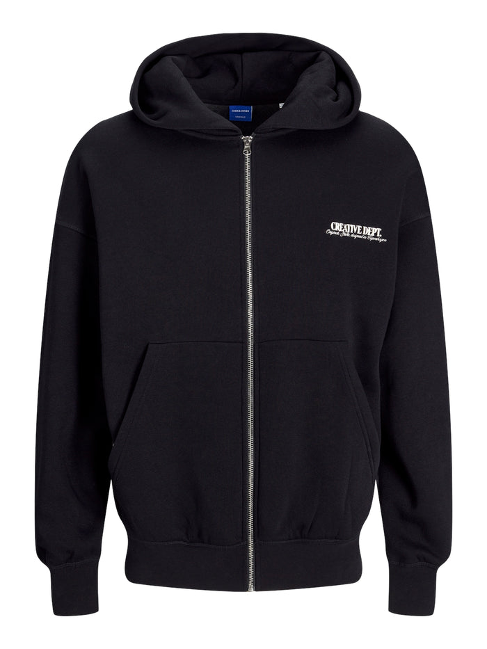 Jack & Jones Herren Hoodie Kapuzenpullover JORROXBURY ZIP - Relaxed Fit