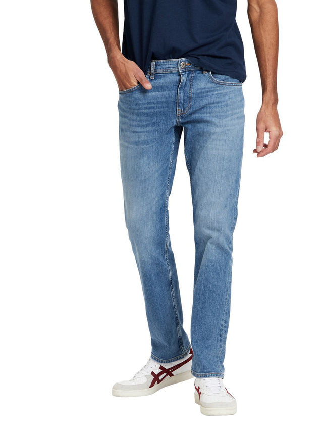 Cross Jeans Herren Jeans DYLAN - Regular Fit - Blau - Light Mid Blue