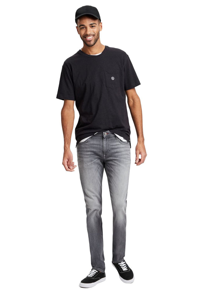 Cross Jeans Herren Jeans DAMIEN - Slim Fit - Grau - Flex Grey
