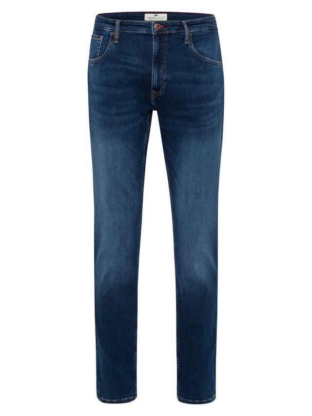 Cross Jeans Herren Jeans DAMIEN - Slim Fit - Blau - Blue
