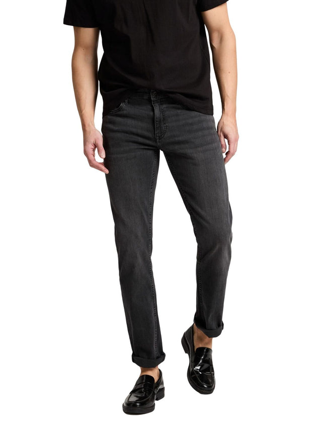 Cross Jeans Herren Jeans DAMIEN - Slim Fit - Grau - Anthracite