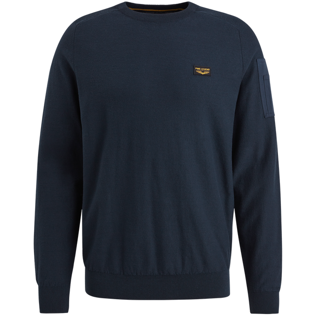 PME Legend Herren Rundhals Pullover R-NECK AMERICAN CLASSIC - Regular Fit