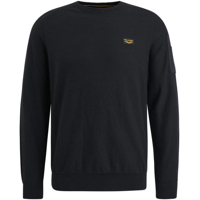PME Legend Herren Rundhals Pullover R-NECK AMERICAN CLASSIC BUCKLEY KNIT - Regular Fit