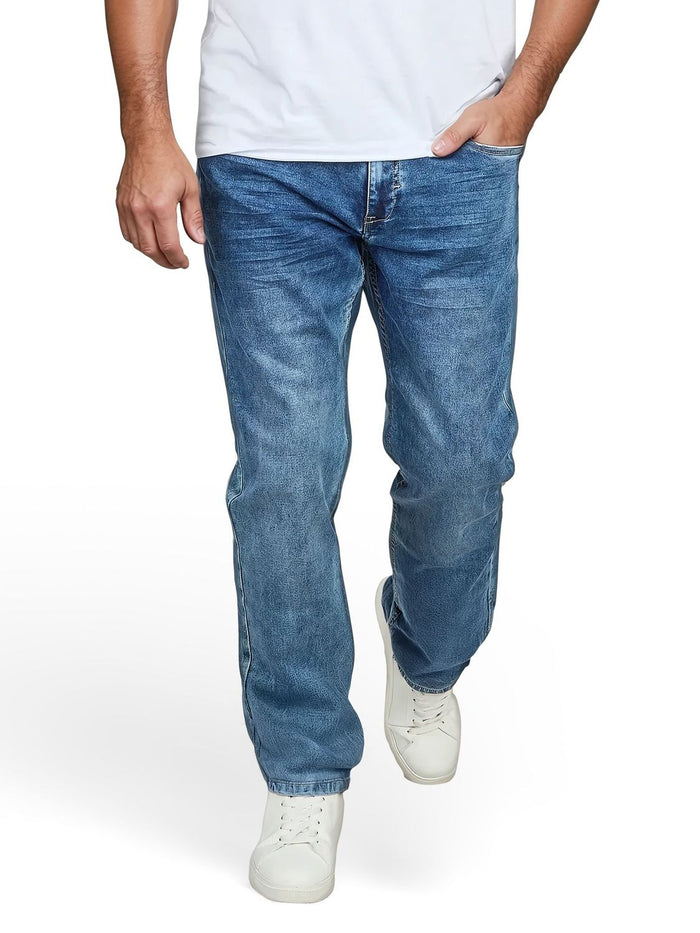 DENIMFY Sweat Jeans Herren Stretch Straight Fit DFAlvin