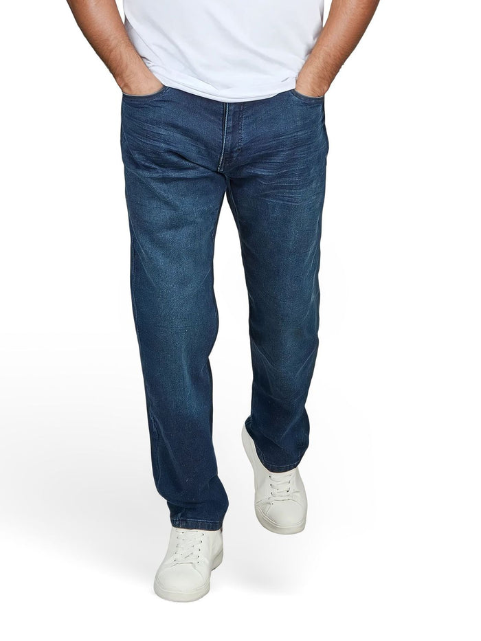 DENIMFY Sweat Jeans Herren Stretch Straight Fit DFAlvin