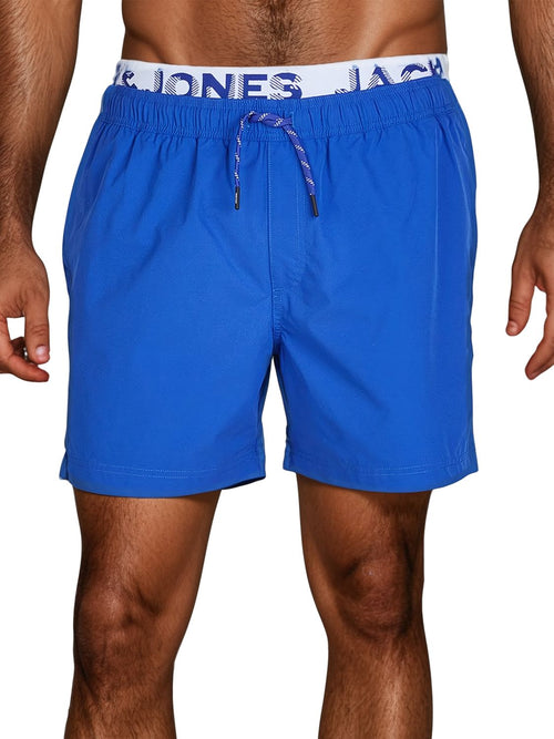 Short De Bain Jack & Jones Jpstmaui - Micro Seersucker - Coupe Normale - Pour Homme