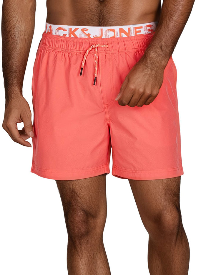 Jack & Jones Badehose Herren lang Badeshorts Doppelter Bund MAUI JJSWIM