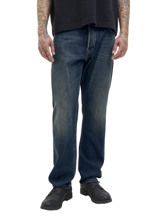 Jack & Jones Herren Jeans JJICHRIS JJORIGINAL High Waist - Relaxed Fit - Blau Beige Schwarz