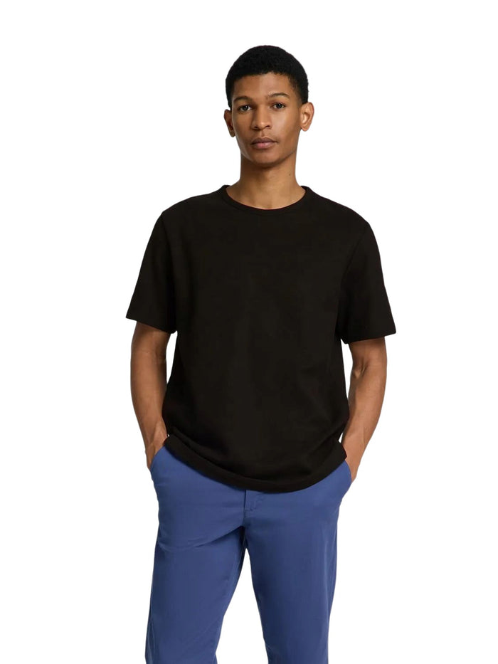 Selected Homme Herren Rundhals T-Shirt SLHJOSEPH PIQUE - Regular Fit