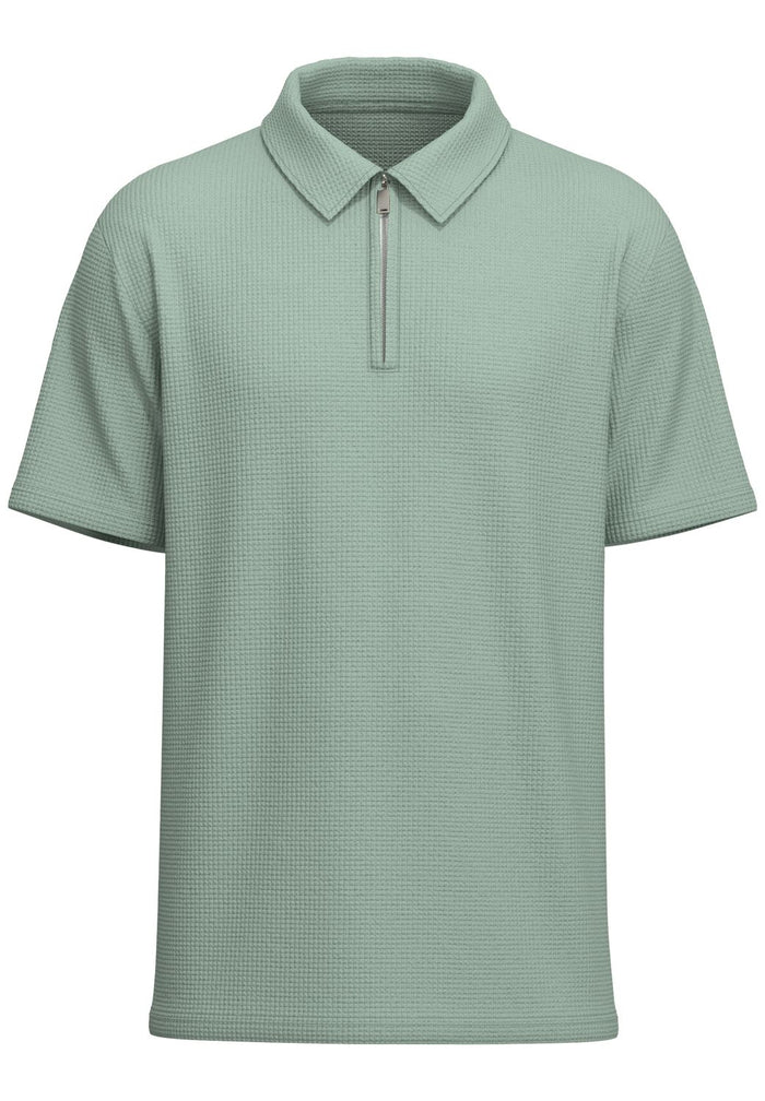 Selected Homme Herren Poloshirt SLHSANDER SEERSUCKER ZIP - Regular Fit
