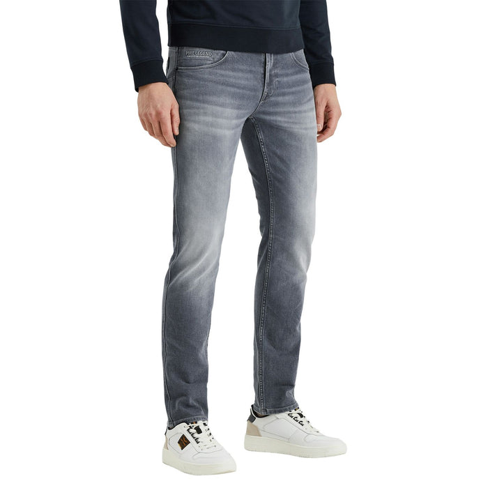 PME Legend Herren Jeans NIGHTFLIGHT - Low Waist - Regular Fit - Blau Grau