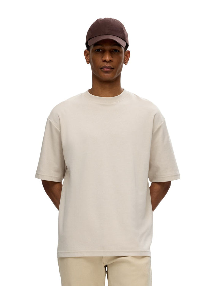 Selected Homme Herren Rundhals T-Shirt SLHLOOSEOSCAR - Relaxed Fit