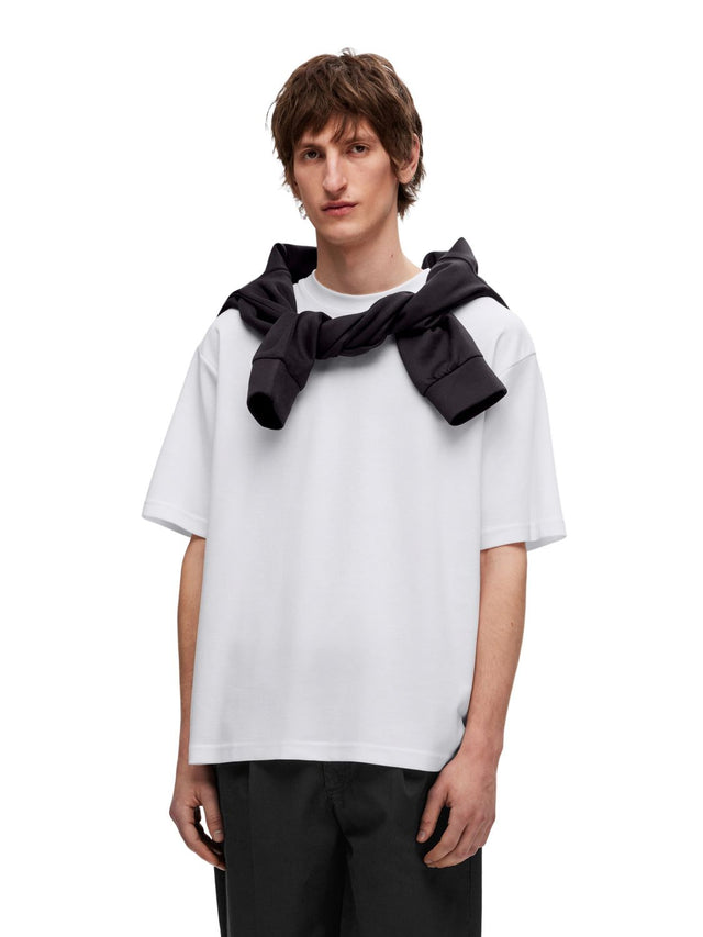 Selected Homme Herren Rundhals T-Shirt SLHLOOSEOSCAR - Relaxed Fit