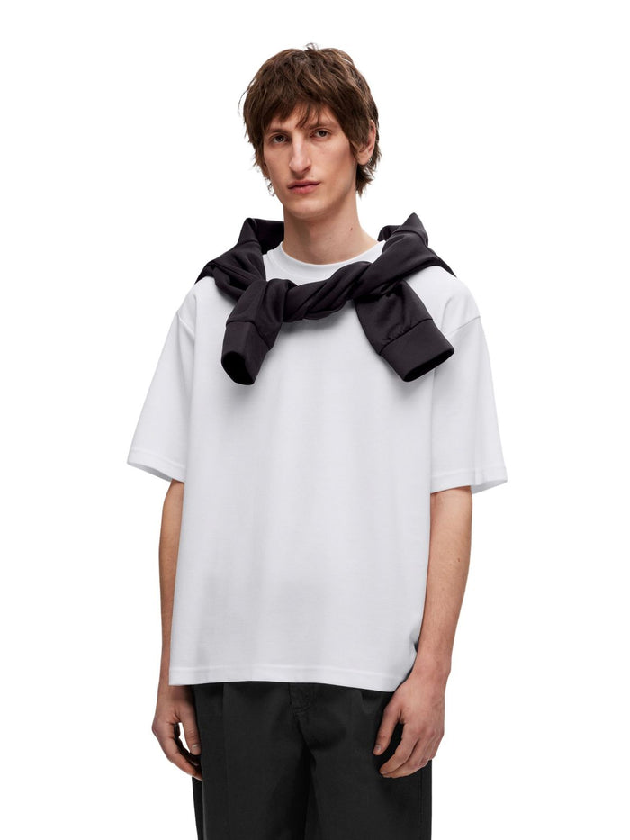 Selected Homme Herren Rundhals T-Shirt SLHLOOSEOSCAR - Relaxed Fit