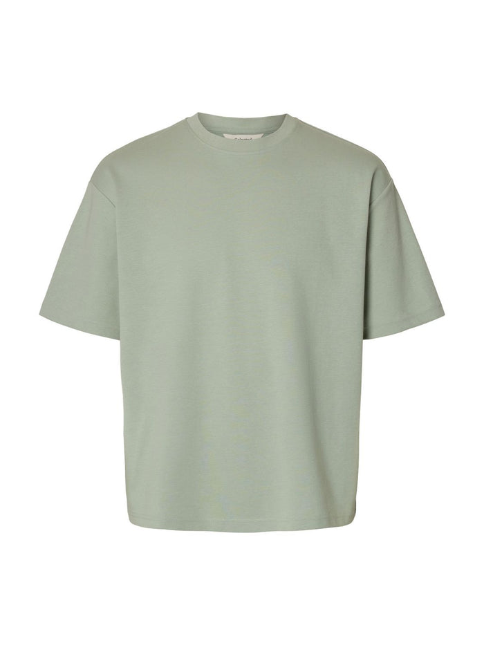 Selected Homme Herren Rundhals T-Shirt SLHLOOSEOSCAR - Relaxed Fit
